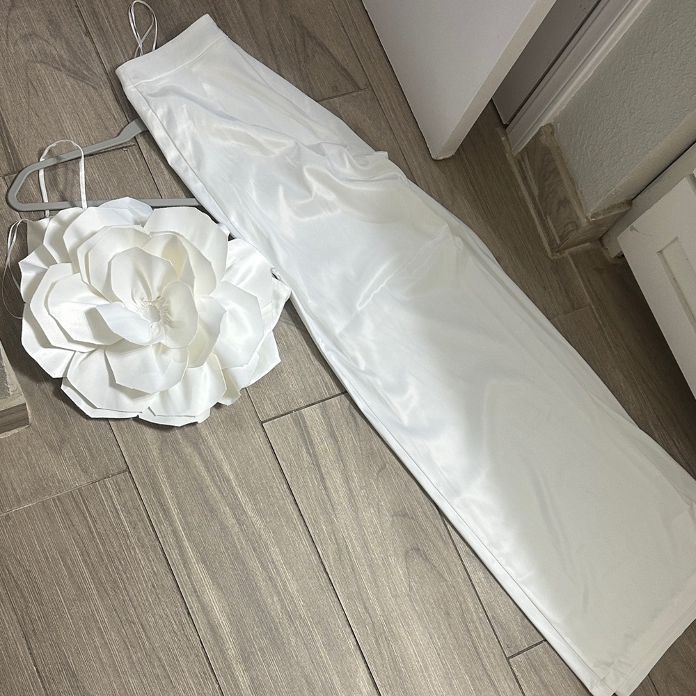 Fashion Nova White Pantsuit
